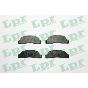 Set di pastiglie freno LPR LPR05P142, fronte