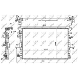 Jäähdytin, moottorin jäähdytys EASY FIT NRF 53154