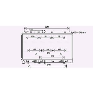 Arrefecedor do motor AVA COOLING SU2114