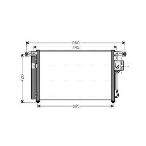 Condensador, ar condicionado AVA COOLING HY5176D AVA