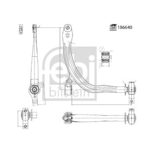 Suspensão da roda FEBI BILSTEIN 186640