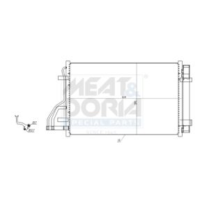 Condenseur (climatisation) MEAT & DORIA 991156