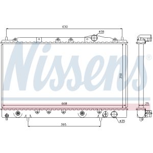 Radiator, motorkoeling NISSENS 62865