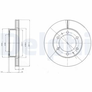 Disco freno DELPHI BG4211C