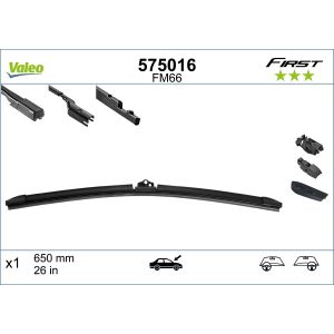Limpa para-brisas VALEO First Blade 575016 650mm, dianteiro, 1 peça