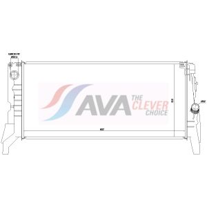 Arrefecedor do motor AVA COOLING BW2657