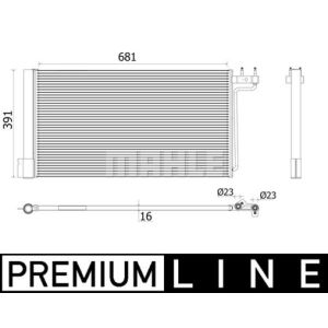 Lauhdutin, ilmastointilaite MAHLE AC 941 000P