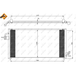 Kondensator, Klimaanlage NRF 35523