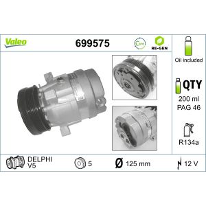 Compressor, ar condicionado VALEO 699575