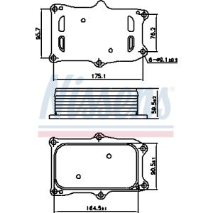 Ölkühler, Motoröl NISSENS 91256