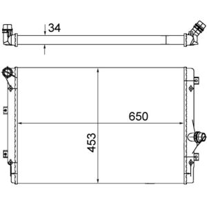 Arrefecedor do motor MAHLE CR 1539 002S