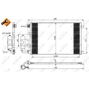 Condensor, airconditioning NRF 350042