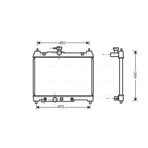Motorkühler AVA COOLING TO2287