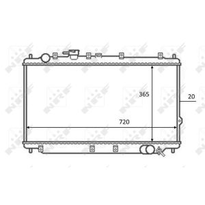 Radiator, aandrijfbatterij NRF 59082