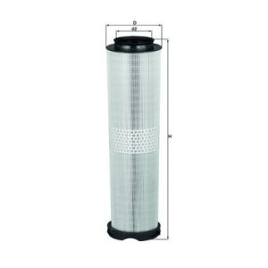 Knecht LX 816/5 Filtro Olio Motore – Diametro 119,8mm, Altezza 433,5mm