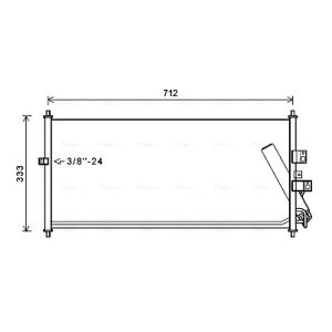 Condensator, airconditioning AVA COOLING DN5277D