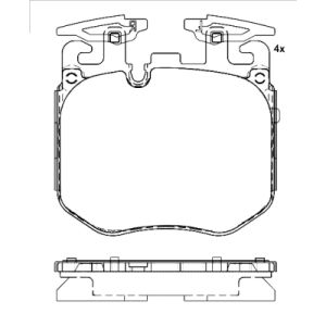 Bremsbelagsatz BREMBO P 06 106, Vorne