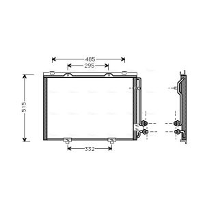 Condensador, ar condicionado AVA COOLING MS5232 AVA