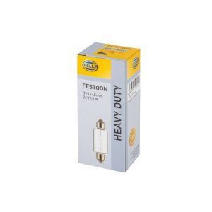 Lâmpada Halogen HELLA C15W Heavy Duty 24V, 15W, 10 peça