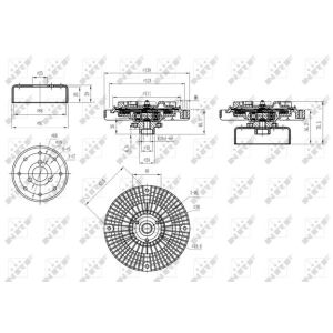 Koppeling, radiatorventilator NRF 49584