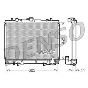 Radiador de motor DENSO DRM45019
