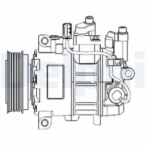 Compressor, ar condicionado DELPHI CS20474