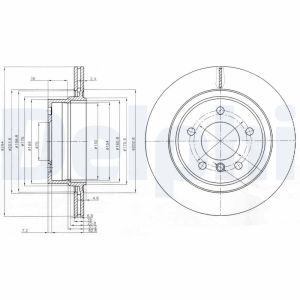 Disco de freno DELPHI BG3947