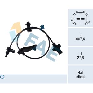 Sensor do ABS traseiro, direito FAE 78703