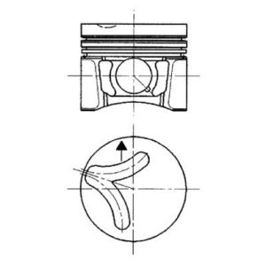 Pistão KOLBENSCHMIDT 94 347 610
