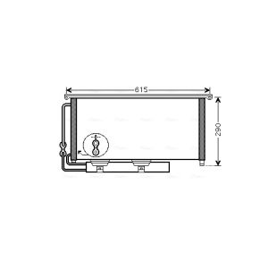 A/C-kondensor AVA COOLING MC5007D