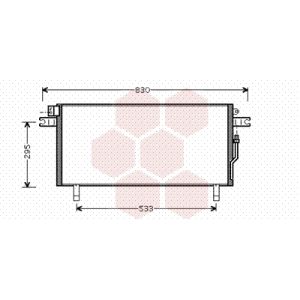 Condensator, airconditioning VAN WEZEL 13005268