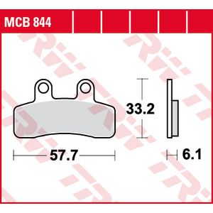 Bremsbelagsatz TRW MCB844