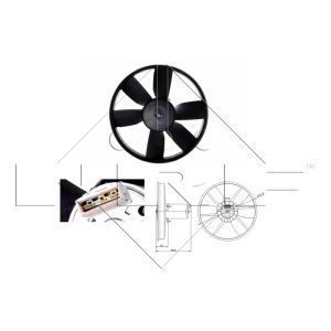 Ventilador, arrefecimento do motor NRF 47401