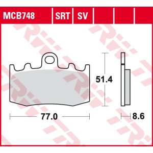 Scheibenbremse LUCAS TRW MCB578 Bremsbelagsatz 