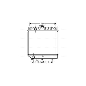 Arrefecedor do motor AVA COOLING SZ2006