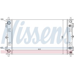 Radiador, refrigeración de motor NISSENS 60981A