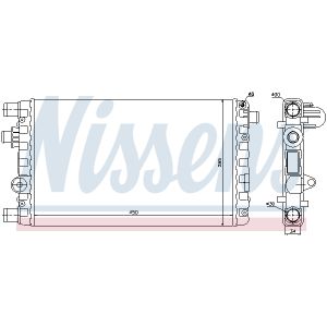 Radiator, motorkoeling NISSENS 61785