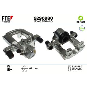 Pinça do travão de disco, traseiro FTE 9290980