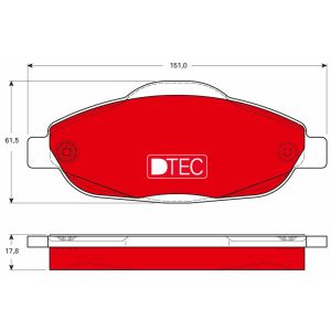 Bremsbelagsatz, Scheibenbremse TRW GDB1761DTE