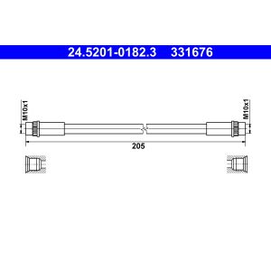 Bromsslang ATE 24.5201-0182.3
