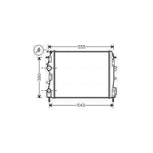 Motorkühler AVA COOLING RTA2399