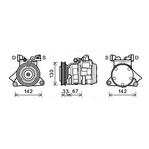 Compressor, ar condicionado AVA COOLING JEAK062