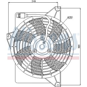 Ventilador, refrigeración de motor NISSENS 85372