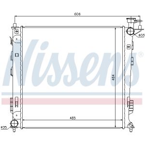 Kühler, Motorkühlung NISSENS 67517