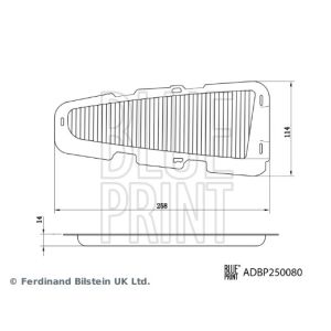 Raitisilmasuodatin BLUE PRINT ADBP250080