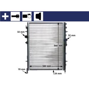 Arrefecedor do motor MAHLE CR 515 000S