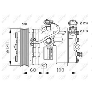 Compressor, ar condicionado NRF KLIMA NRF 32775