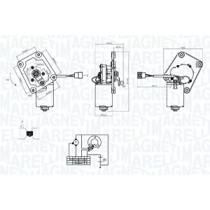 Lavacristalli - motore del tergicristallo MAGNETI MARELLI 064374900010