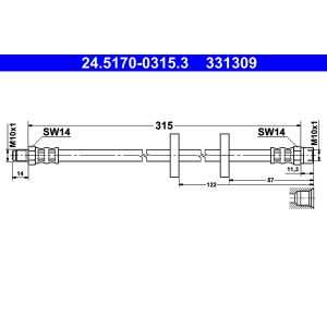 Remleiding ATE 24.5170-0315.3