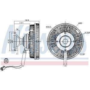 Embrayage (ventilateur de radiateur) NISSENS 86143